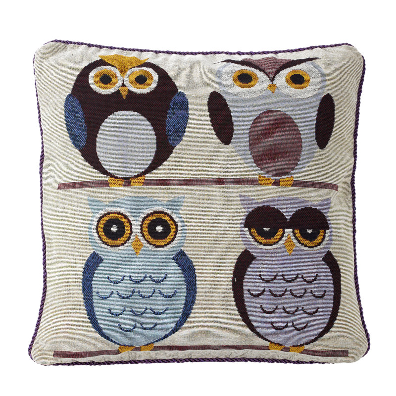Tapestry Owls Velvet Scatter Cushion