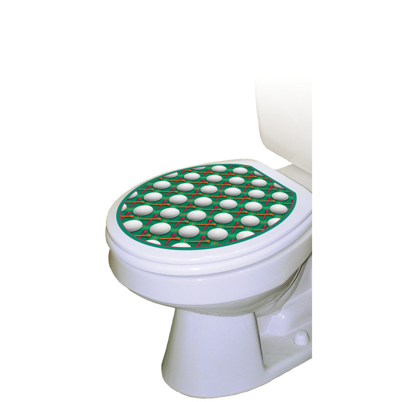Adhésif décoratif pour siège de toilette Golf, Rond