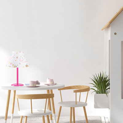 Lampe de table rose 18,11 po Rosena