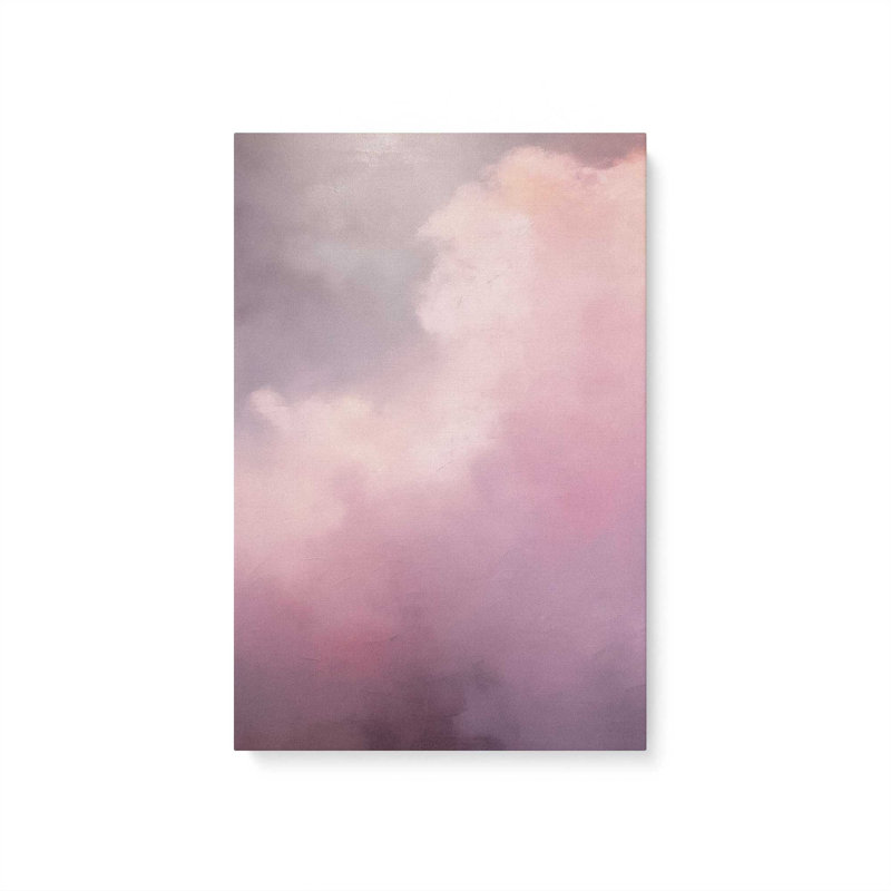 Impression sur toile 48 "x 32" Skyline pastel v1, Toile tendue, H 18 po x l 12 po x P 1,25 po