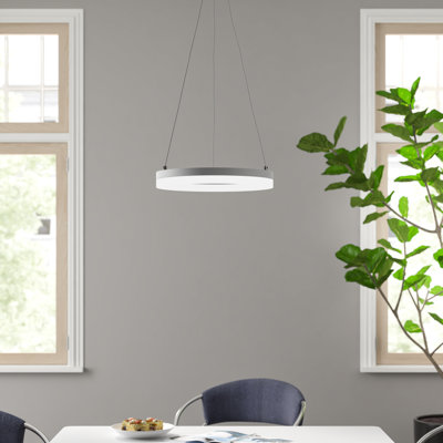 Ernest 1-Light Wagon Wheel LED Chandelier