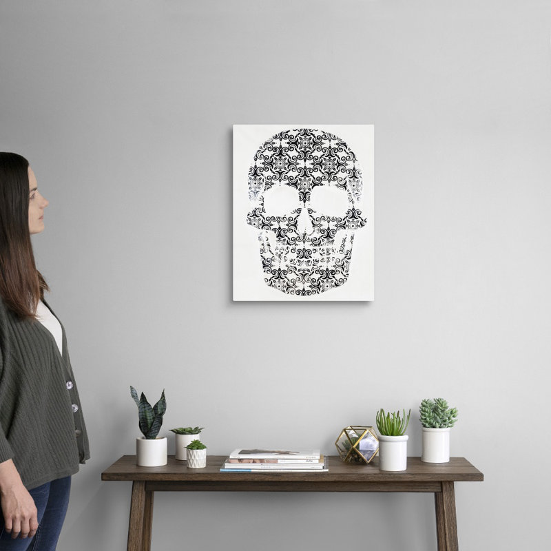 "Imbriée III" par Sydney Edmunds-impression d’art graphique sur toile, H 20 po x l 16 po x P 1,25 po, Toile tendue