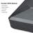 105.5”×141.34“ Outdoor Rectangular Market Gray Umbrella -99525976