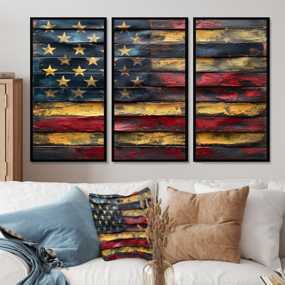 Lacurtis - Flag Wall Art Print Set