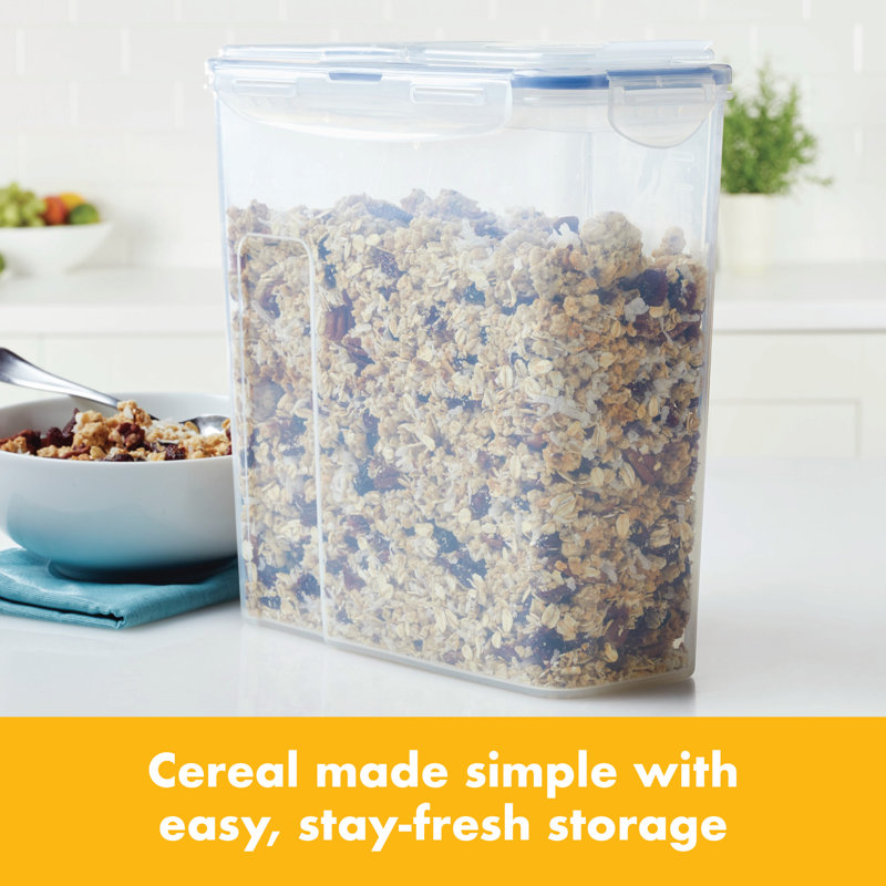LocknLock Pantry Cereal Storage Container with Flip Lid, 16.5-Cup