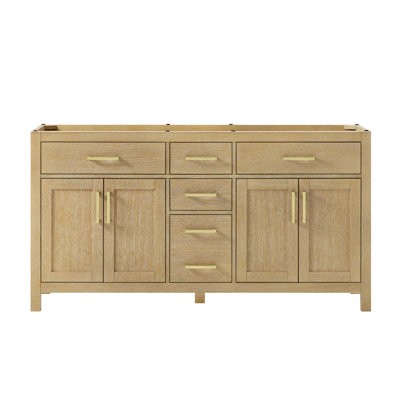 Beckett 65" Freestanding Double Bathroom Vanity Base Only