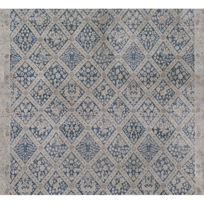 Erin Gates by Momeni Dorset Coventry Polyester Blue Area Rug, Rectangle 2' X 3'