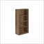 Bibliothèque à 5 niveaux H 47,5 "ajustable brun noyer contemporain pour bureau / chambre à coucher | Panneau de particules | Noyer brun