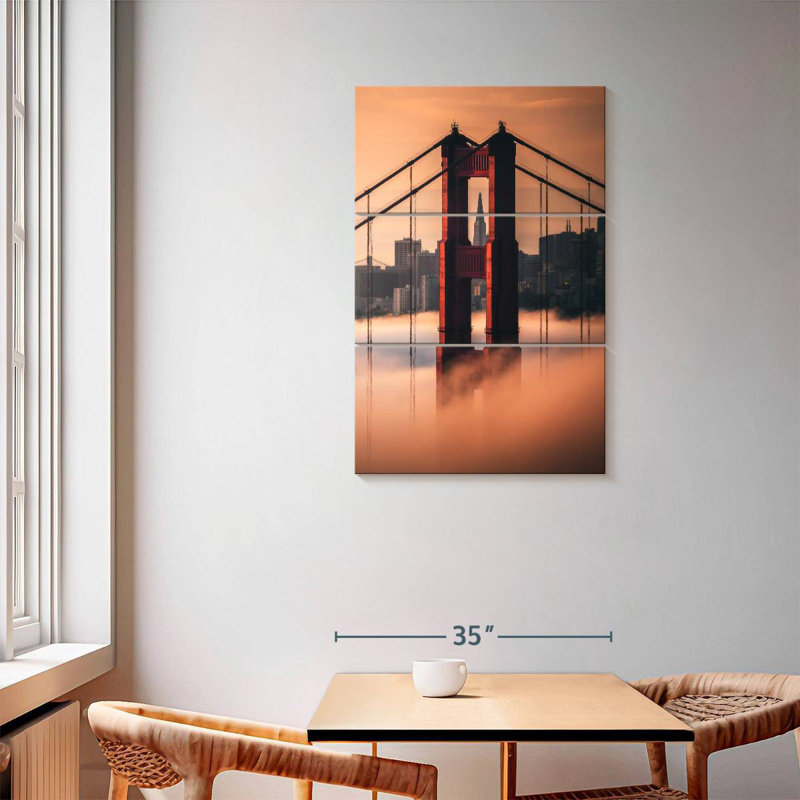 Lilie Golden Gate Tower Skyline, 57" H x 36" W
