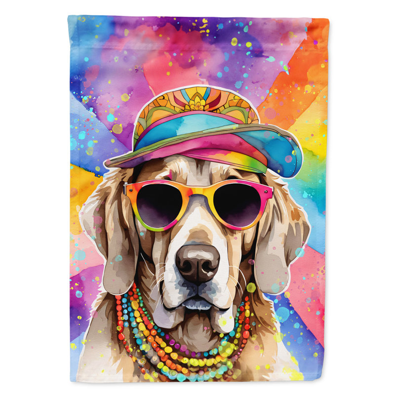 Drapeau de jardin Hippie Dawg, Braque de Weimar