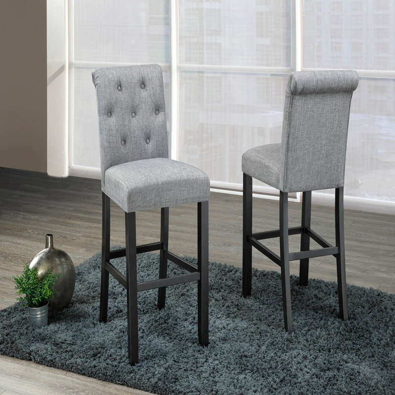 Tabouret de comptoir 25 po Braunstein, Gris clair