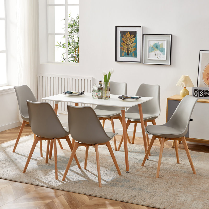 Milana 6 - Person Dining Set, Grey