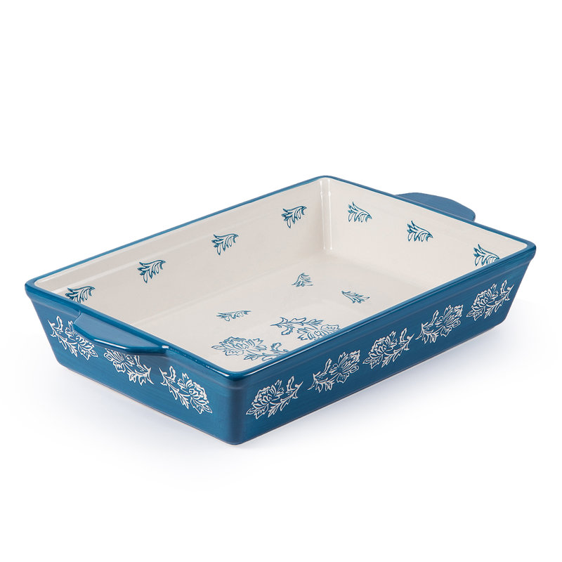 Wisenvoy Rectangle Casserole Bakeware, Blue