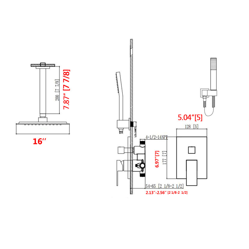 All-In-One Kit with Rough in-Valve, Oil Rubbed Bronze