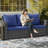 67.7" All-Weather Wicker 3-Seat Patio Sofa With Thick  Cushions &  Frame-510668299
