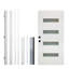 Porte contemporaine en verre givré 4-Lite-113952036-113952034