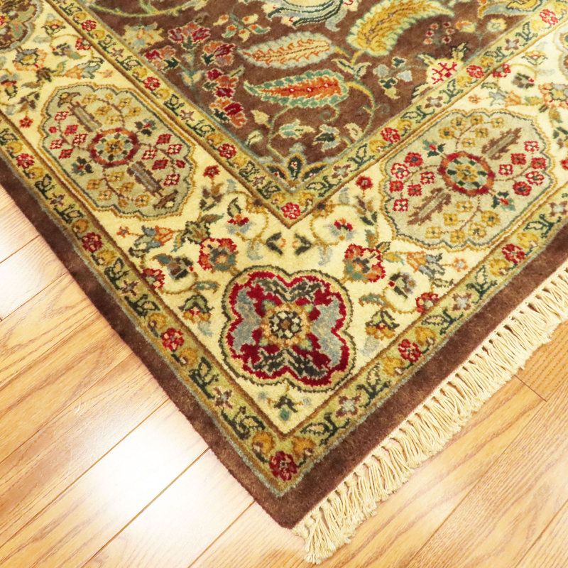 Golden Age Hand Knotted Wool Area Rug, Rectangle 4' x 6'