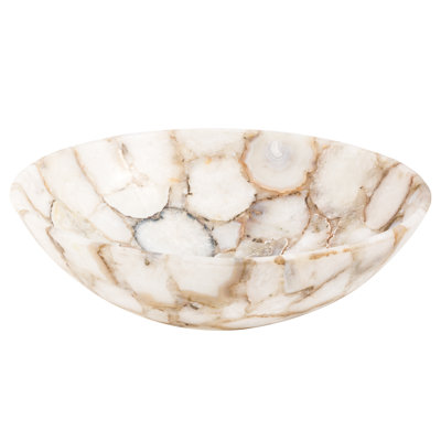 Belfry Bathroom Braydon 440 mm L x 440 mm W Stone Circular Sink