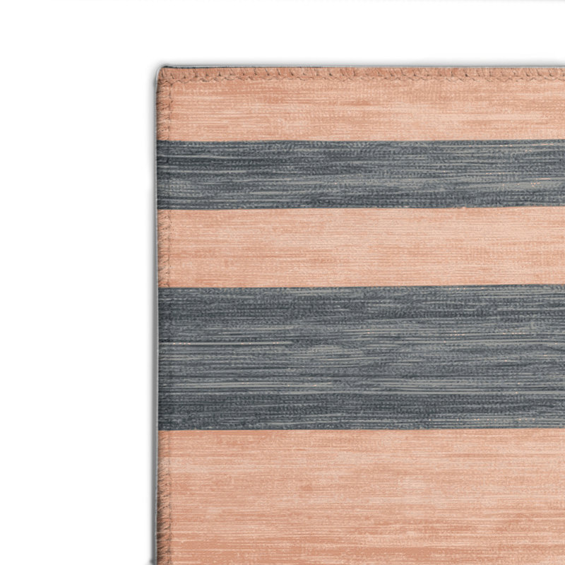 Tapis intérieur / extérieur beige HorizontalStripes, Rectangulaire 2 pi x 3 pi