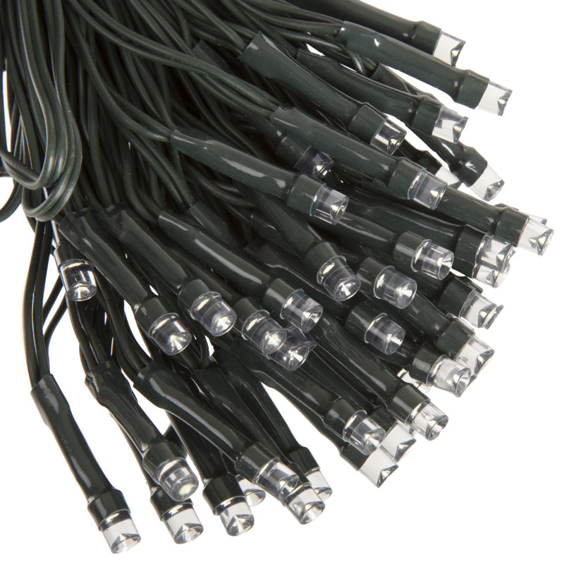 Outdoor Solar Powered 100-Bulb Wide Angle LED  Mini String Light, 39 ft.