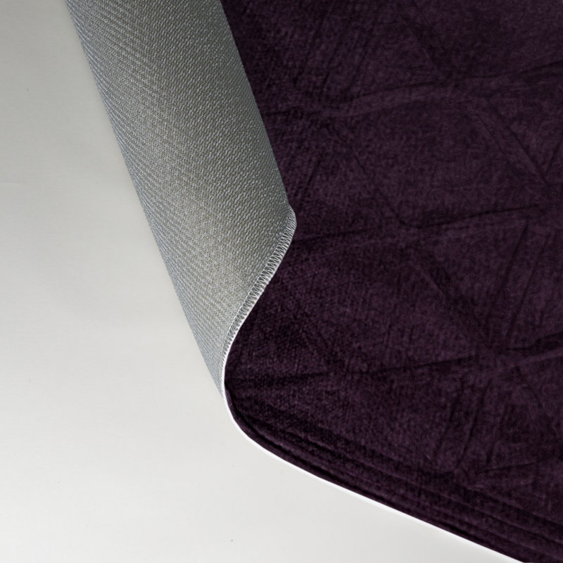 Trellis Purple Indoor and Outdoor Area Rug, Rectangle 9' x 12'