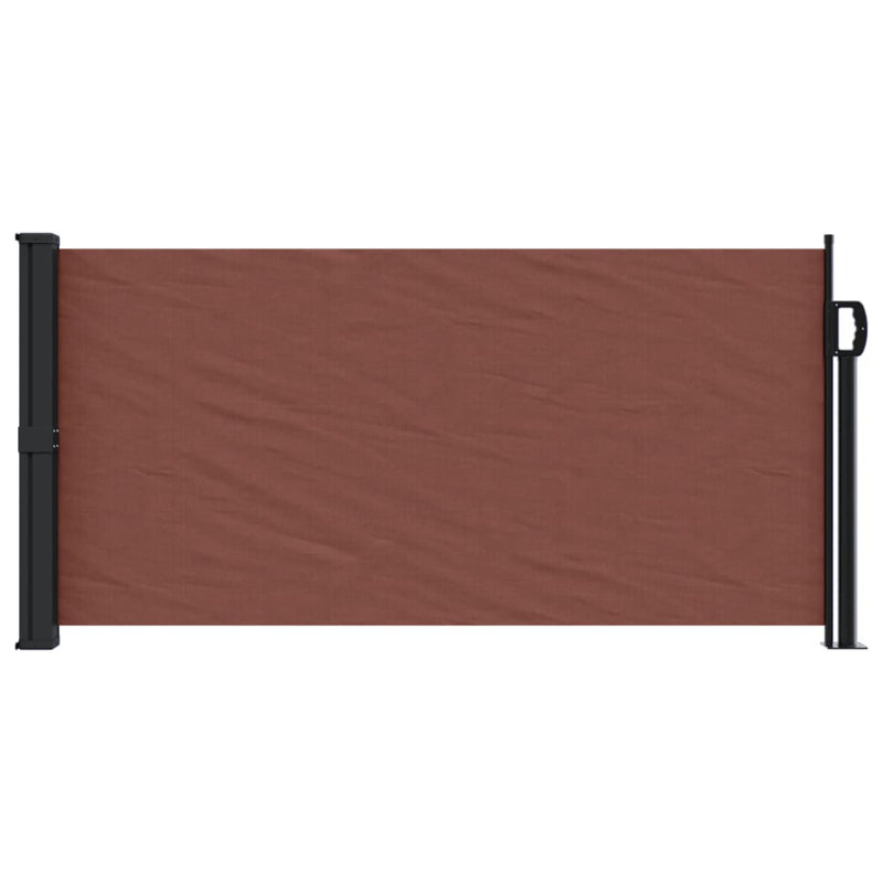 Retractable Side Awning, 100cm H x 500cm W, Brown