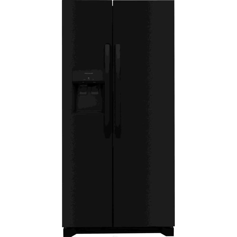 Frigidaire 22,3 pieds cubes Pi. Réfrigérateur côte à côte 33 po à profondeur standard, Noir