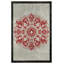 Tapis marocain beige en coton et polyester à imprimé numérique Edith Collection-636743139