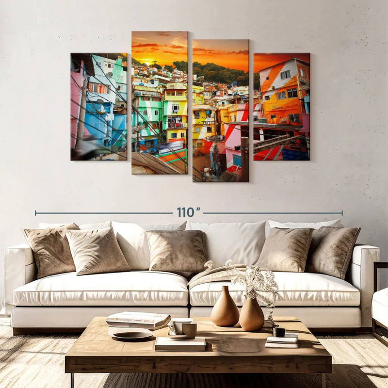 Nicci Rio De Janeiro Favela, 54" H x 84" W