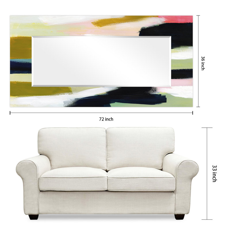 Artur Glass Rectangle Mirror, 72" x 36"