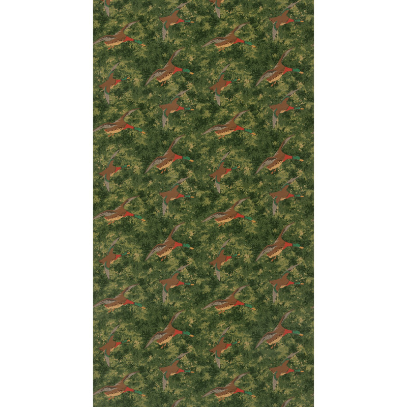 Forest Ducks Velvet, Emerald