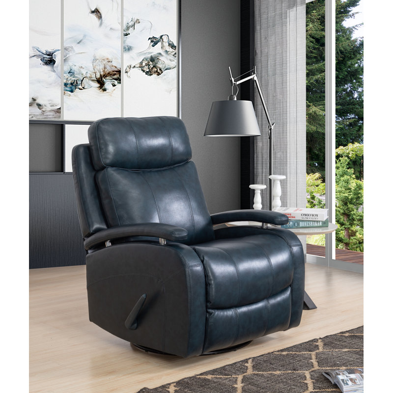 Tehya Swivel Recliner, Blue