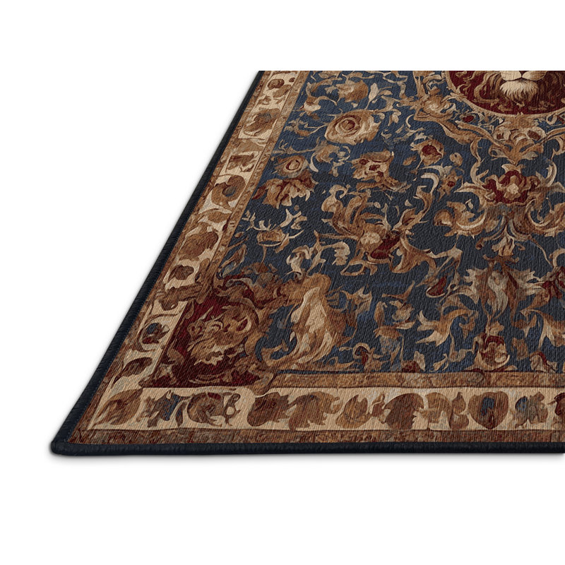 Tapis brun lavable à la machine