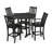 POLYWOOD Vineyard 5-Piece Round Bar Set-29563486