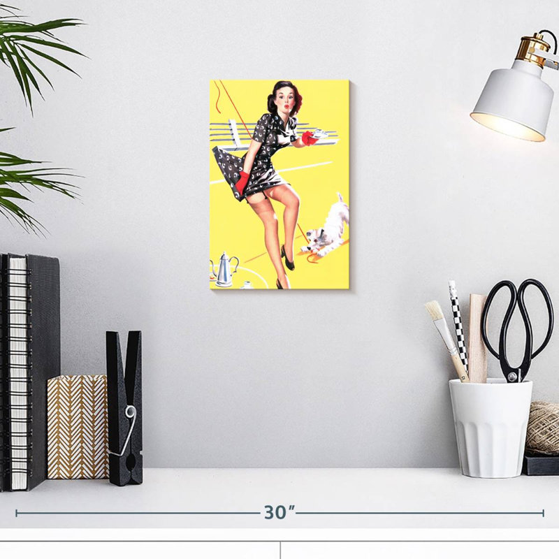 Leisha tout attaché pin-up rétro, H 12 po x l 8 po