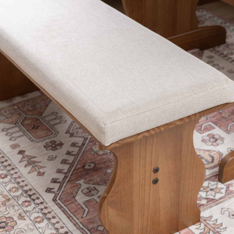 Ensemble de coins rembourrés beige Sierra Sierra, Noyer / beige