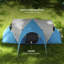 Outsunny 7 Person Camping Tent, 3000mm, with Porch, Groundsheet, Blue