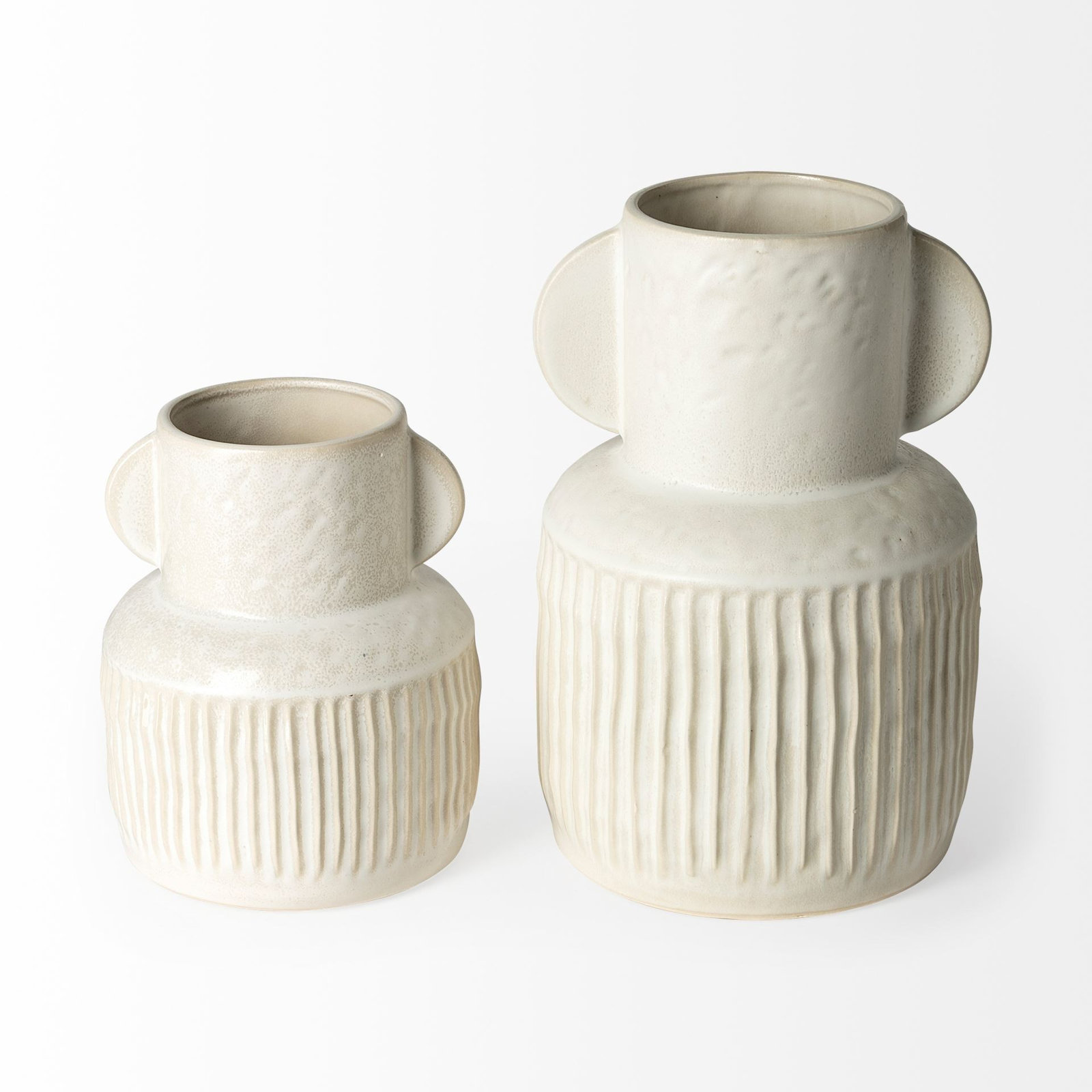 Davin Ceramic Table Vase, 12" H x 8" W x 8" D