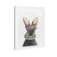 Art floral encadré de lapin