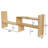 Planada Desktop Organizer Bookshelf Solid Wood Stackable Desk Organizer -715095856