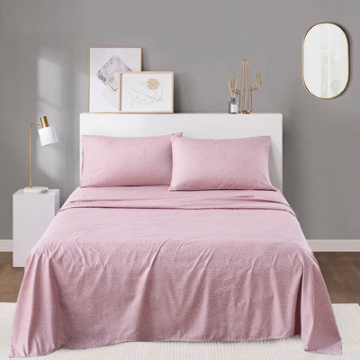 4Pcs Queen Sheet Of 100% Microfiber Cheerful Stylish Printed Sheets, Soft Smooth, Wrinkle For All Year, - , Fits 16" Mattresses, , Contains 1 Flat 90"W X 102"L, Fitted 60"W 80"L + 14"D, 2 Pillowcases