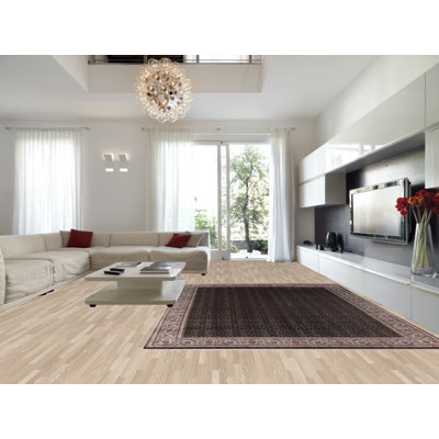 Tapis traditionnel turc noir 10 x 13