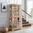 Antique Style Display Case With Adjustable Shelves And Storage Solution Charming Shelf Interior Enhancement Feature