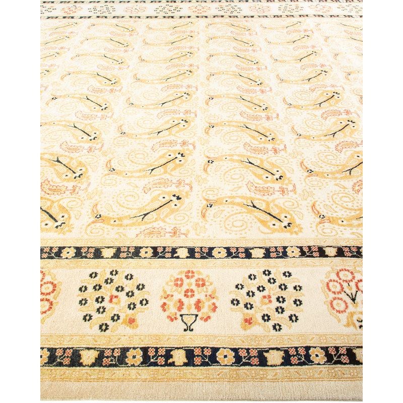 Srisha One-of-a-Kind 9'2" x 12'4" Hand Knotted Area Rug