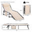 Chaise longue d'extérieur pliante