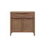 Armoire d'appoint 2 portes avec portes style canne et structure en bois massif