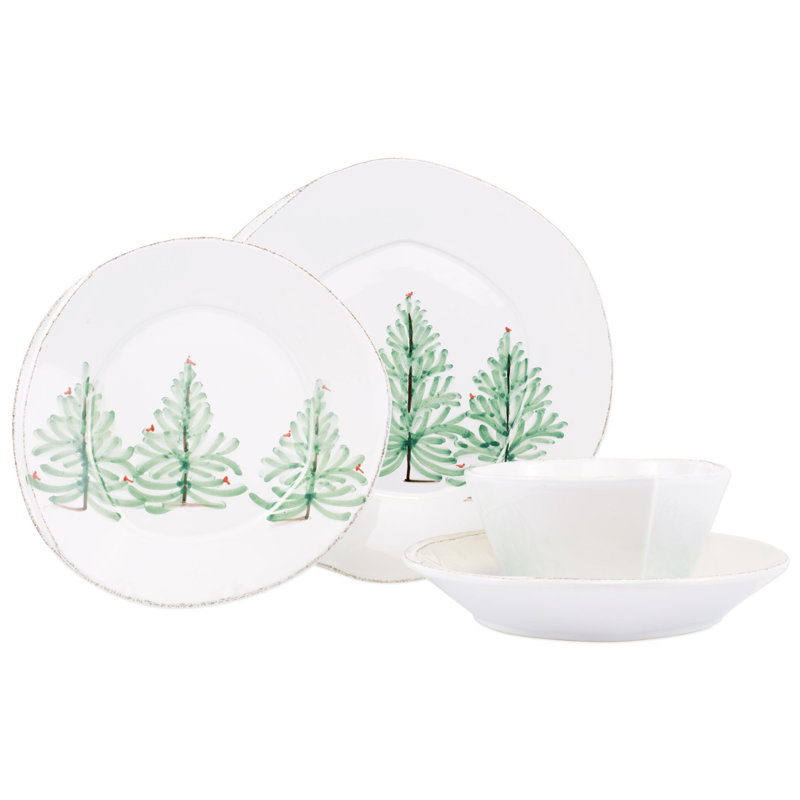 Lastra Holiday Handmade Stoneware Dinnerware Set