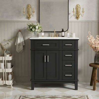 Meuble-lavabo élégant pour les petites salles de bain