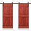 Porte de grange en bois massif lambrissé et métal-86645904-86645912