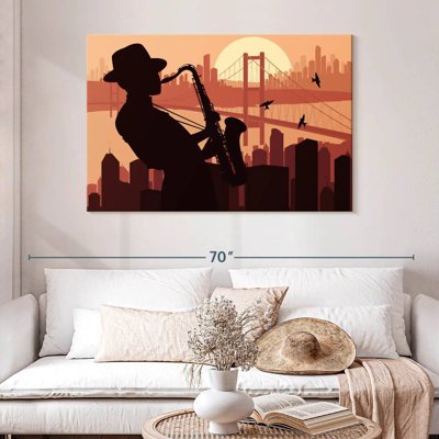 Silhouette de joueur de saxon Abarca